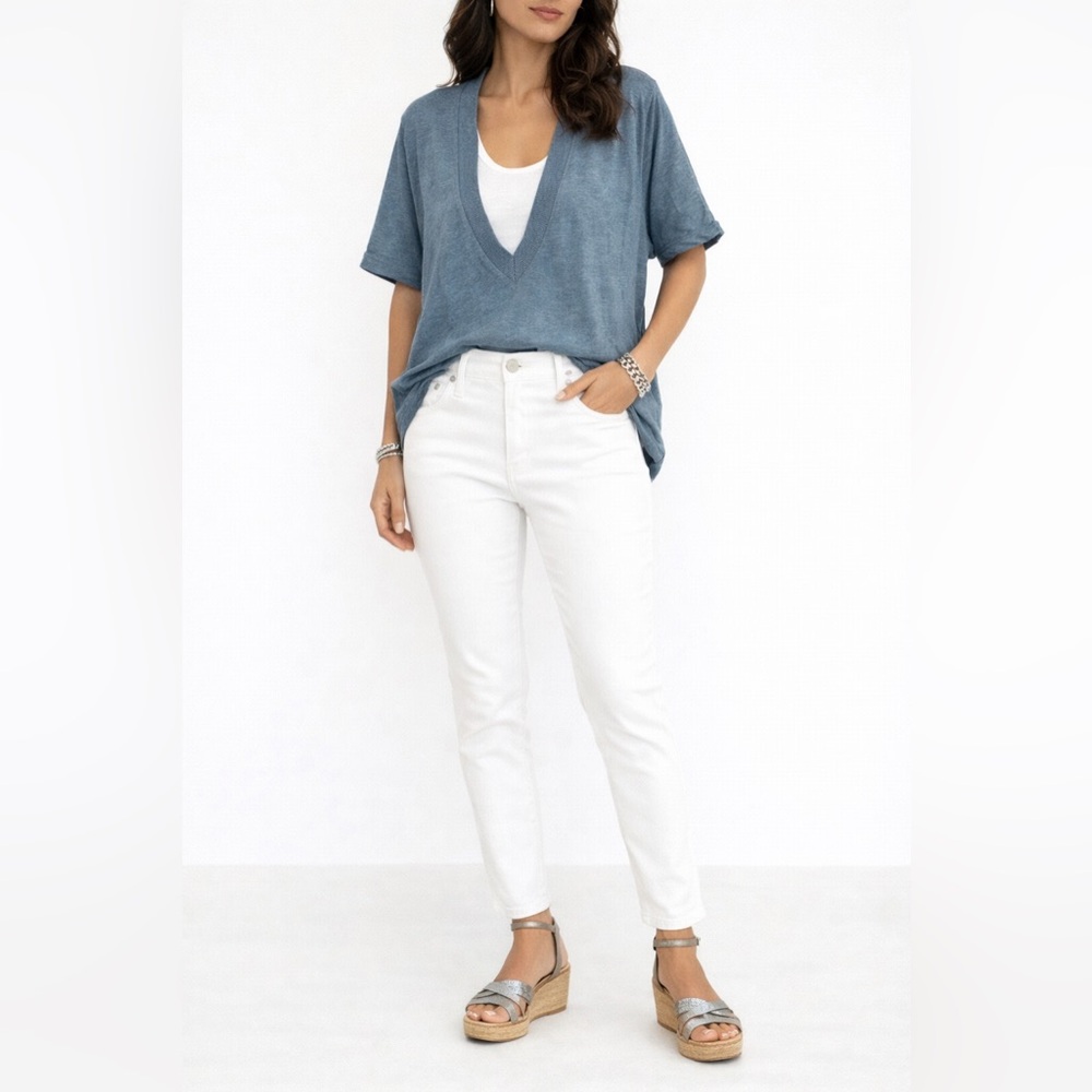 IRO Blue V-Neck Blouse